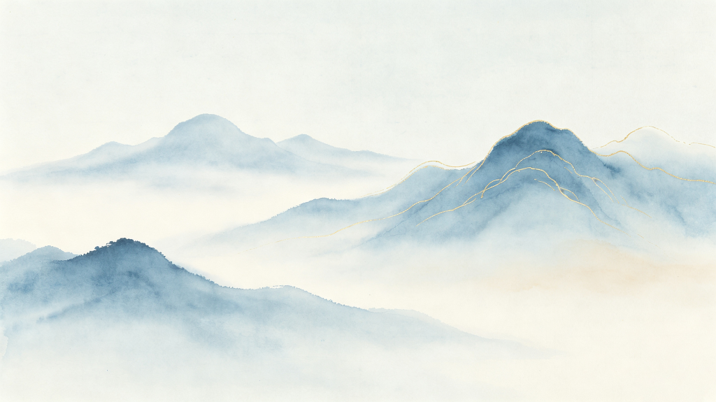 古朴大气山脉背景