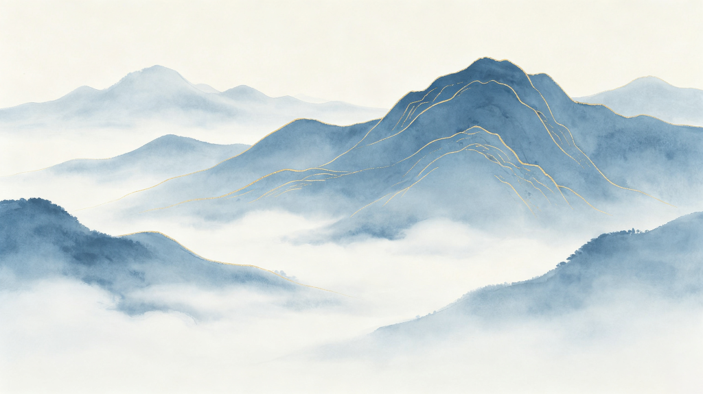 古朴大气山脉背景