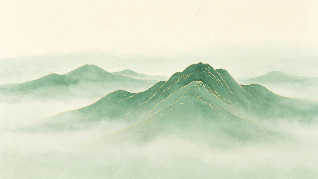 清新大气山脉背景