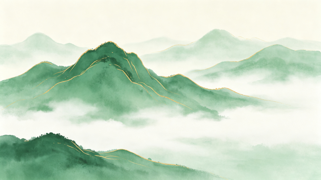 清新大气山脉背景