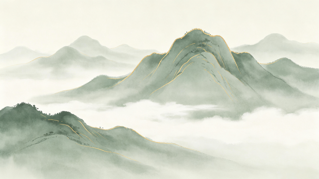 清新大气山脉背景
