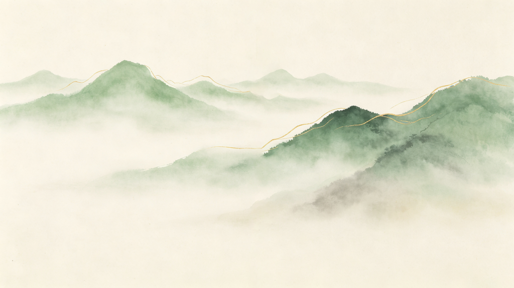 清新大气山脉背景