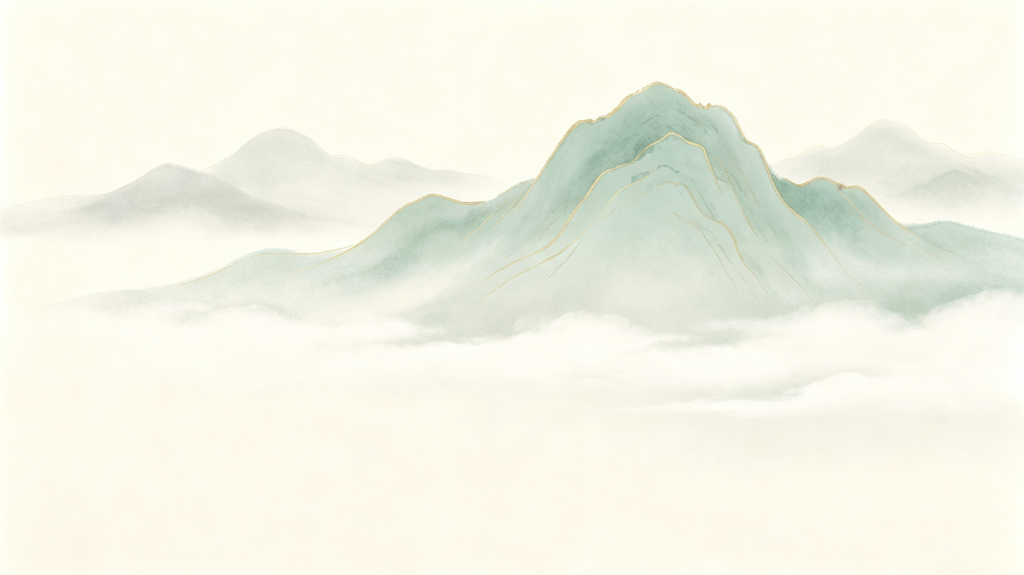 清新大气山脉背景
