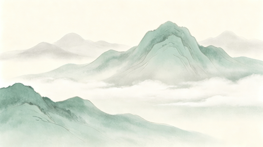 清新大气山脉背景