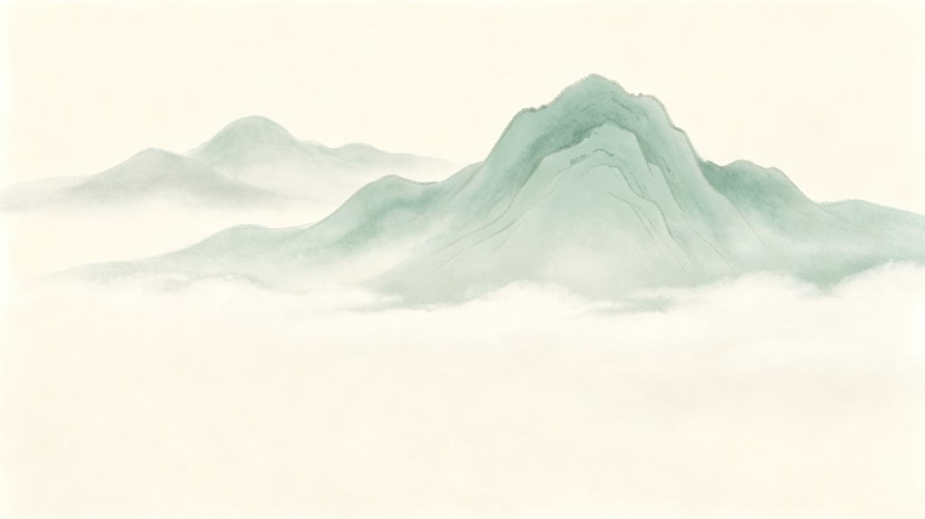 清新大气山脉背景