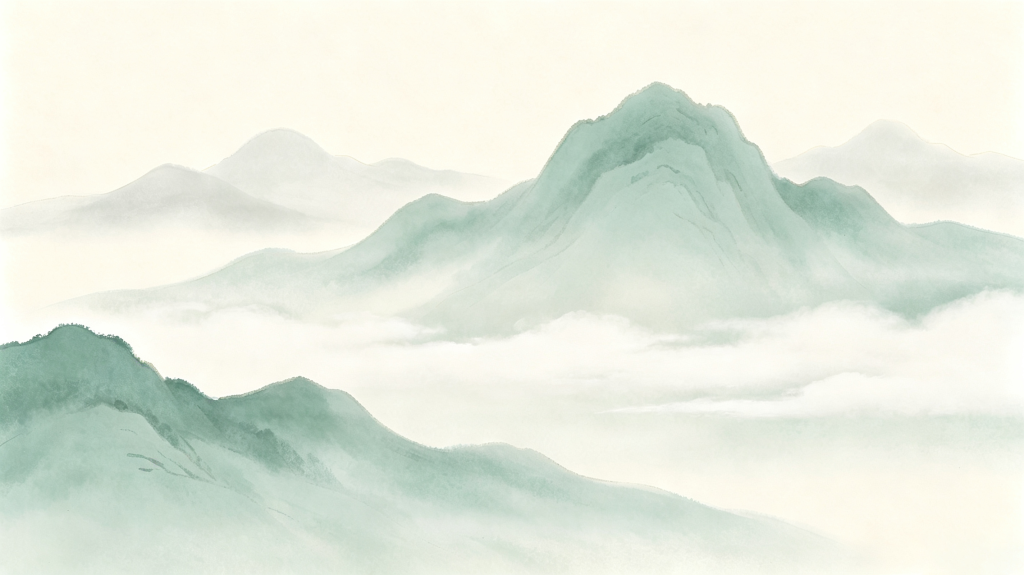 清新大气山脉背景