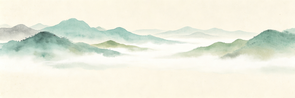 清新大气山脉背景