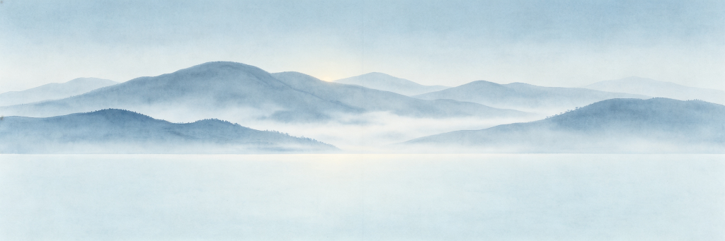 古朴典雅中式山脉背景