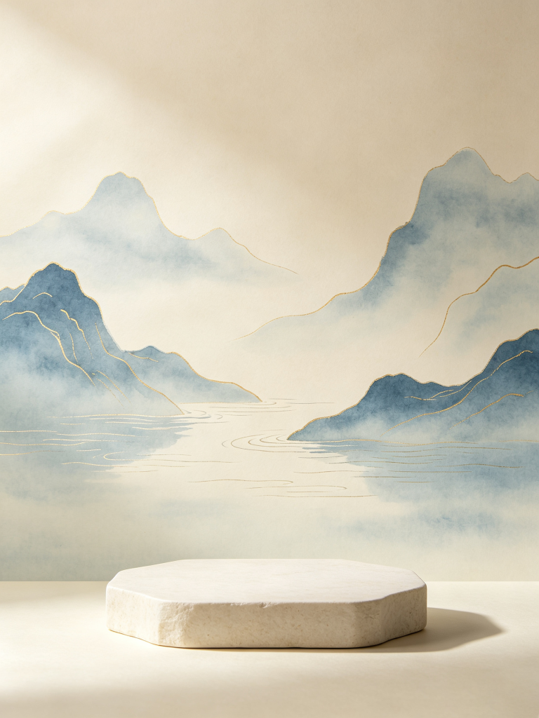 中式古朴展台背景