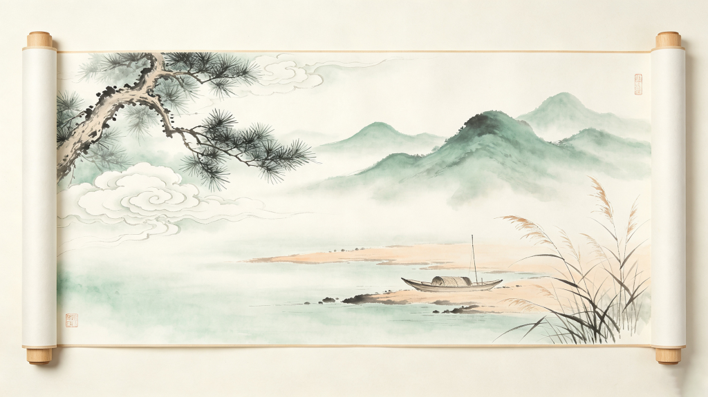 典雅清新中式背景