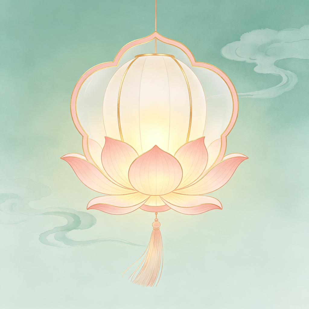 清新淡雅中式灯笼