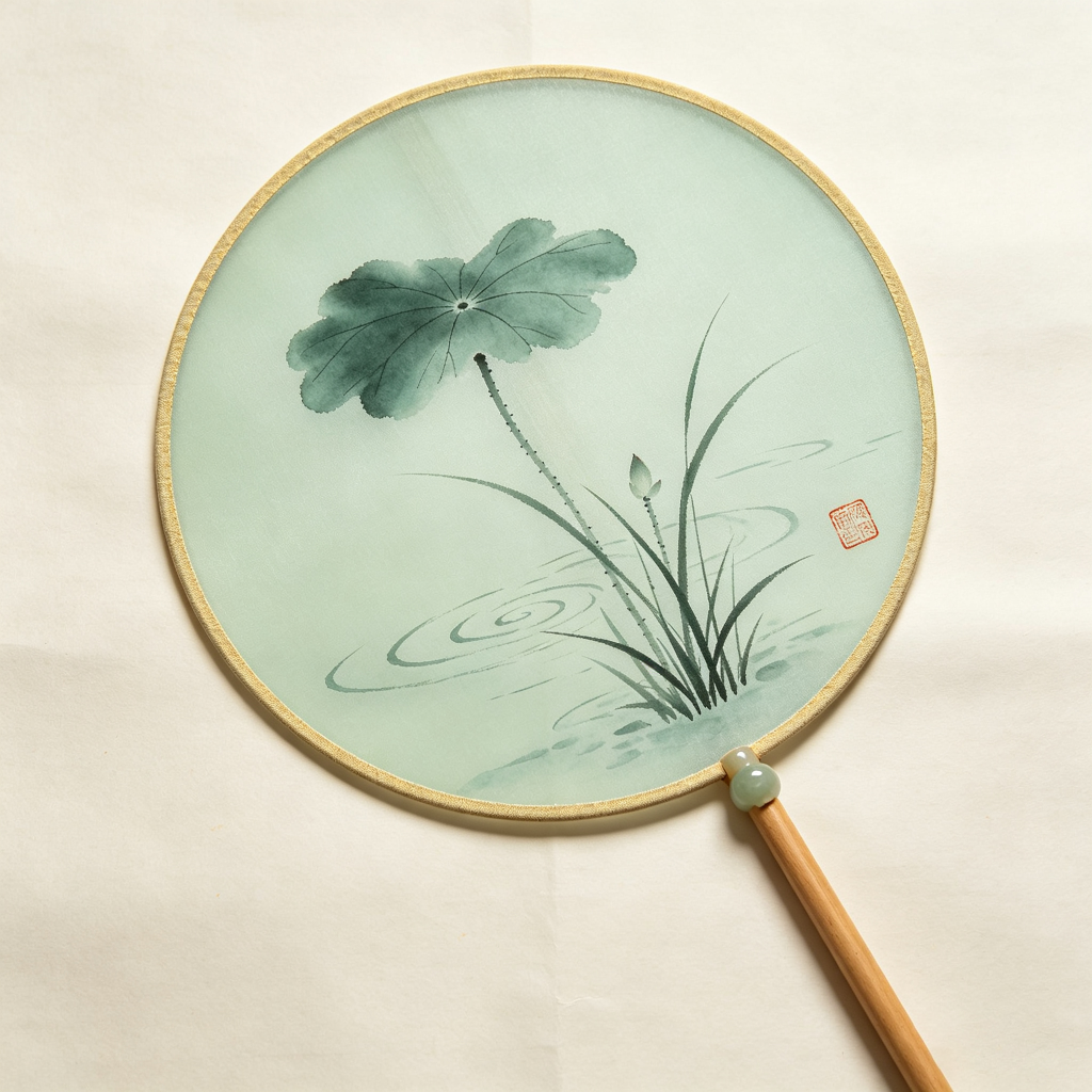 典雅清新新中式扇子