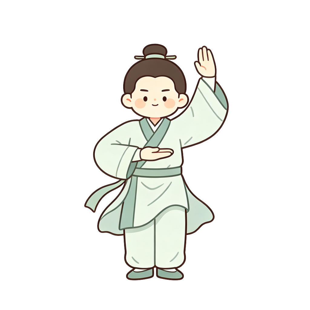 古风汉服八段锦人物