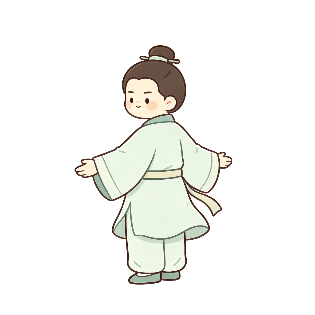古风汉服八段锦人物
