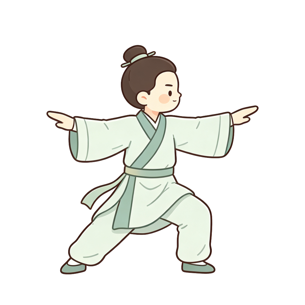 古风汉服八段锦人物