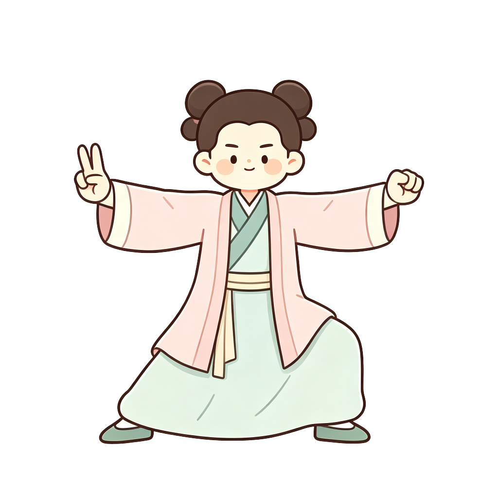 古风汉服八段锦人物