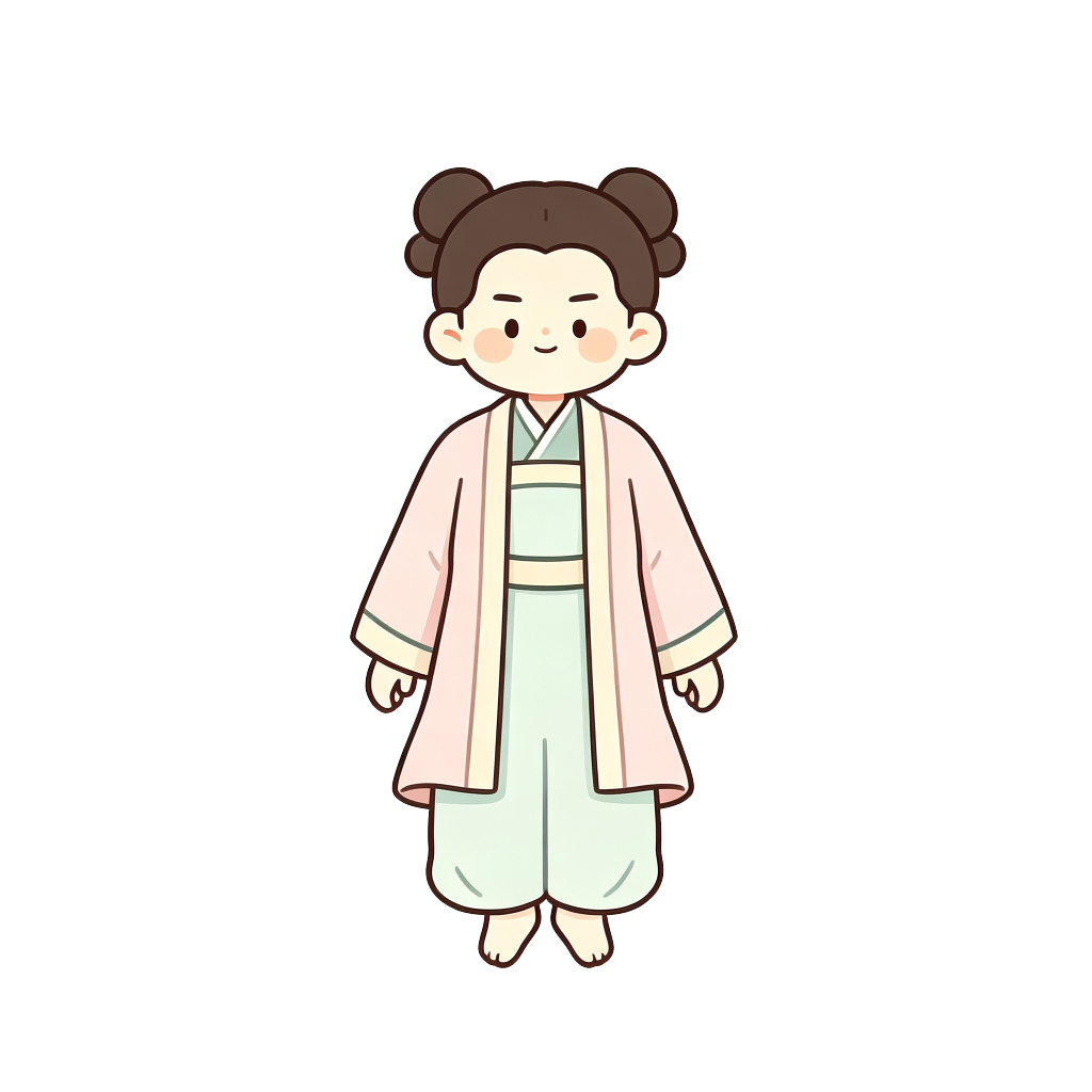 古风汉服八段锦人物