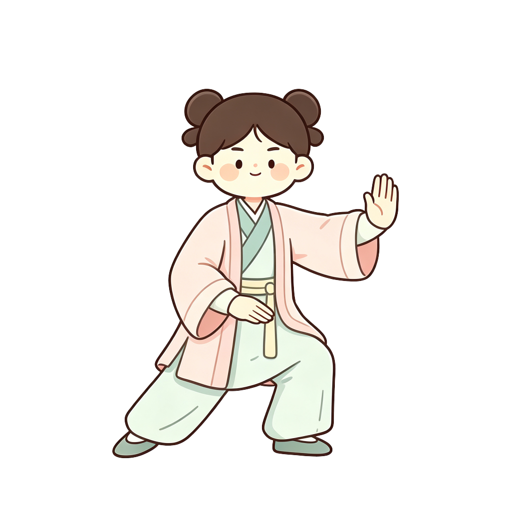 古风太极人物插画