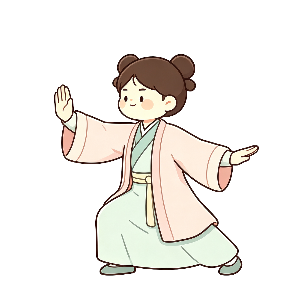 古风太极人物插画