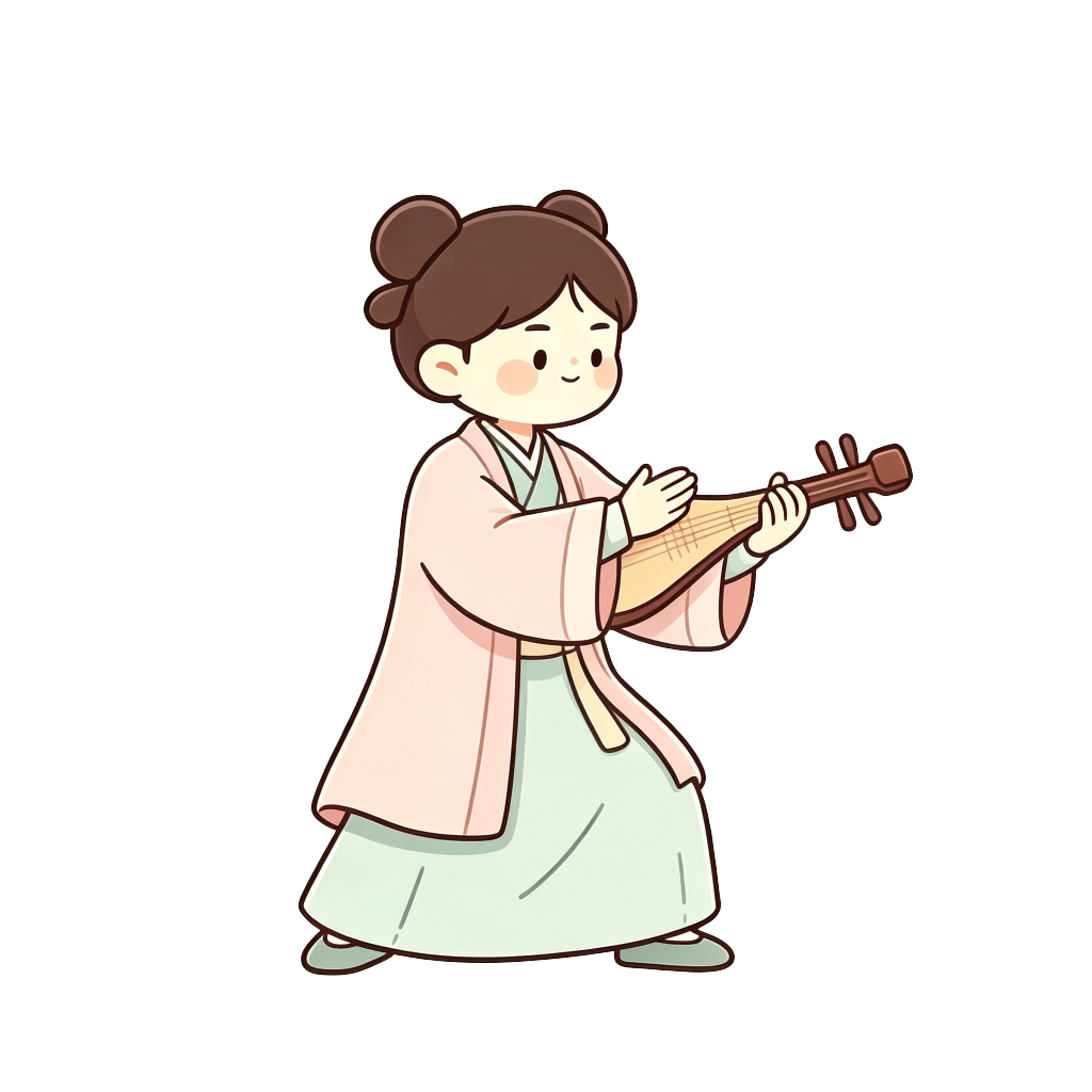 古风太极人物插画