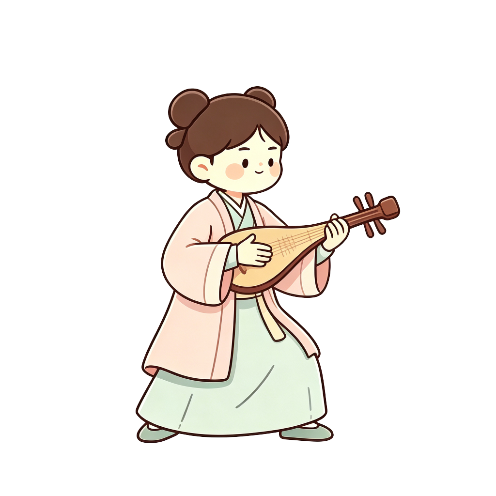古风太极人物插画