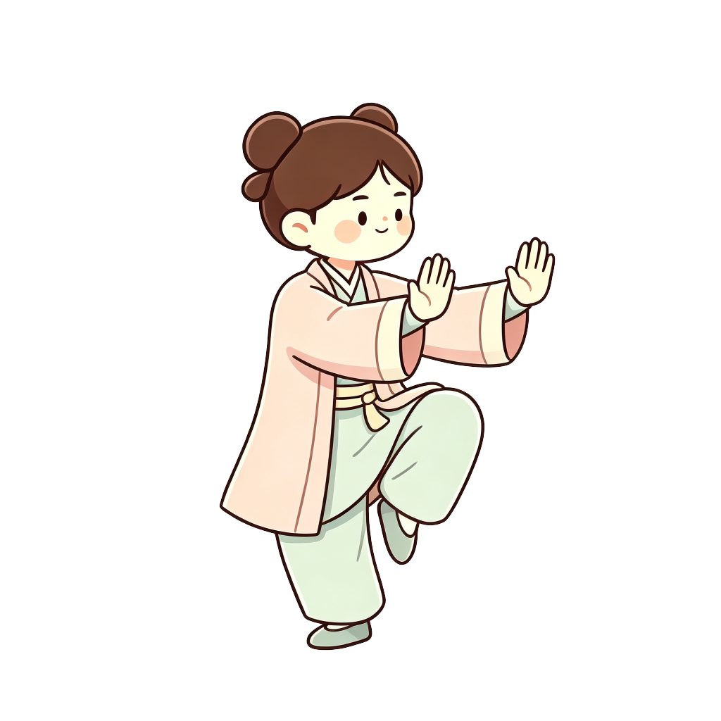 古风太极人物插画