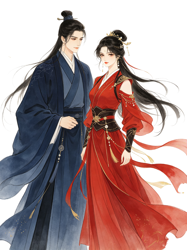 古风人物插画素材