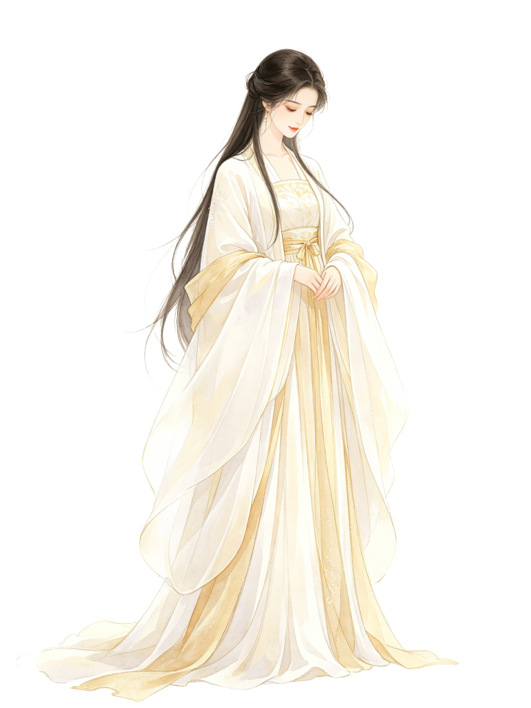 古风美女人物插画素材