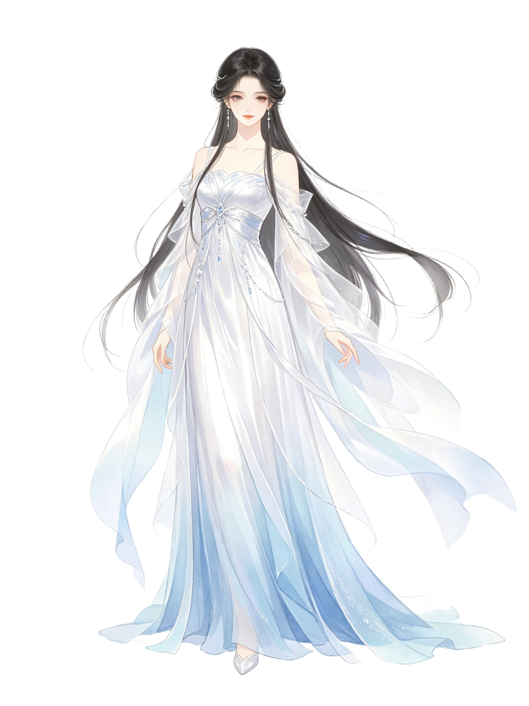 古风美女人物插画素材