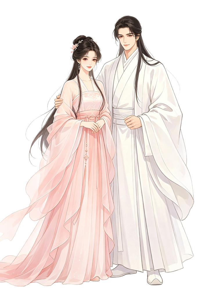 古风人物插画素材