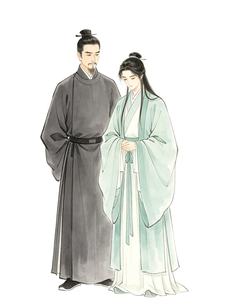 古风人物插画素材