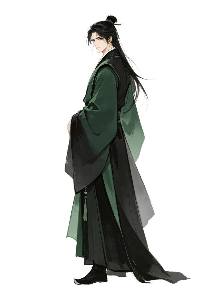 男性古装古风人物插画素材