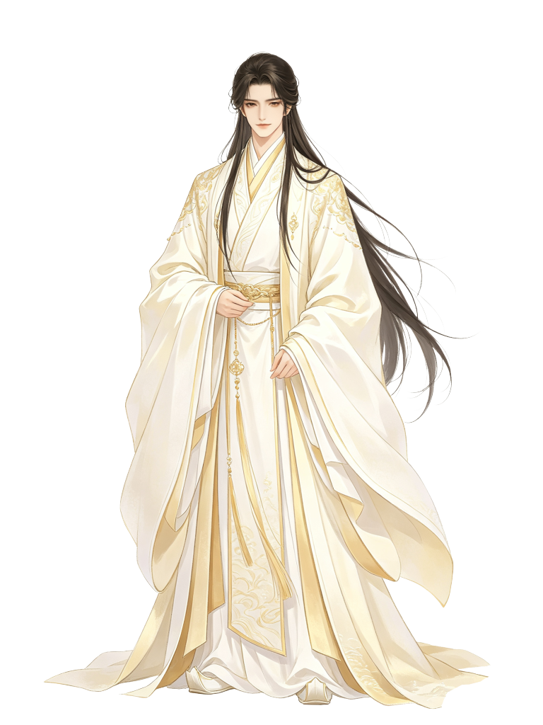 古风美男子人物插画素材