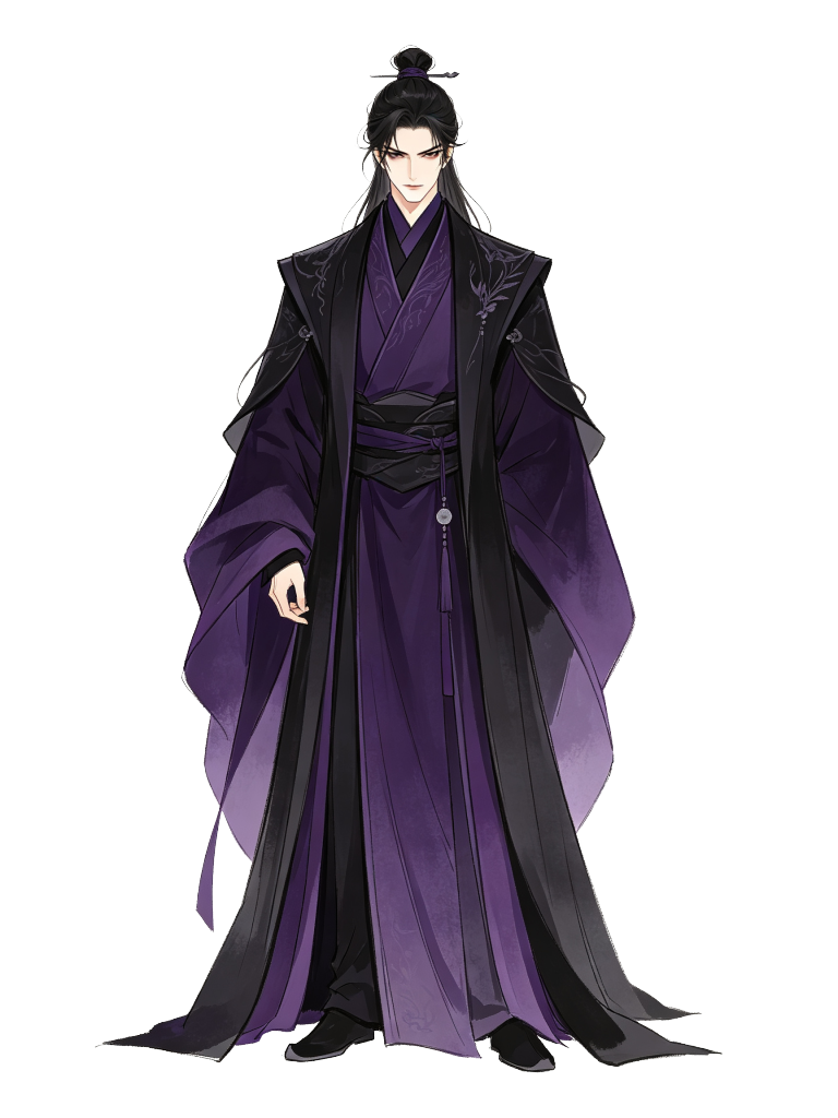 古风美男子人物插画素材