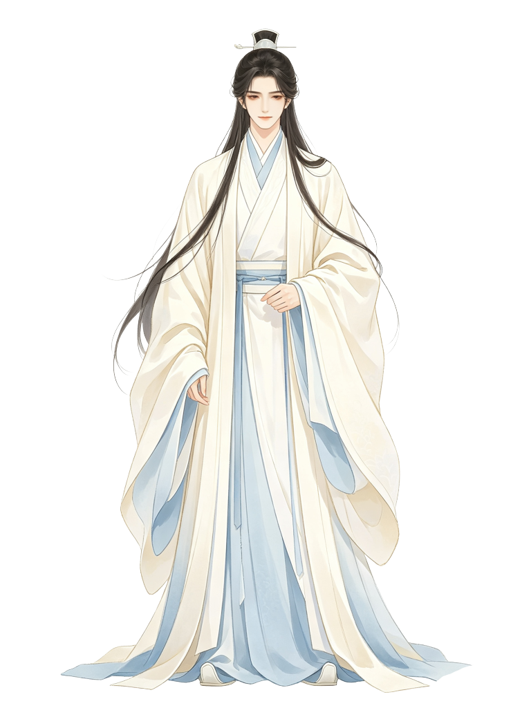 男性古装古风人物插画素材