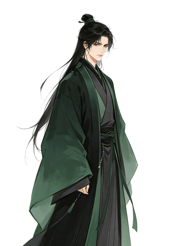 男性古装古风人物插画素材