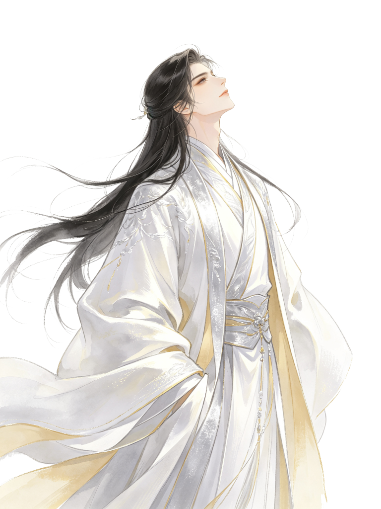 男性古装古风人物插画素材