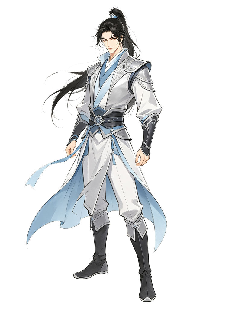 古装武将男性人物插画素材