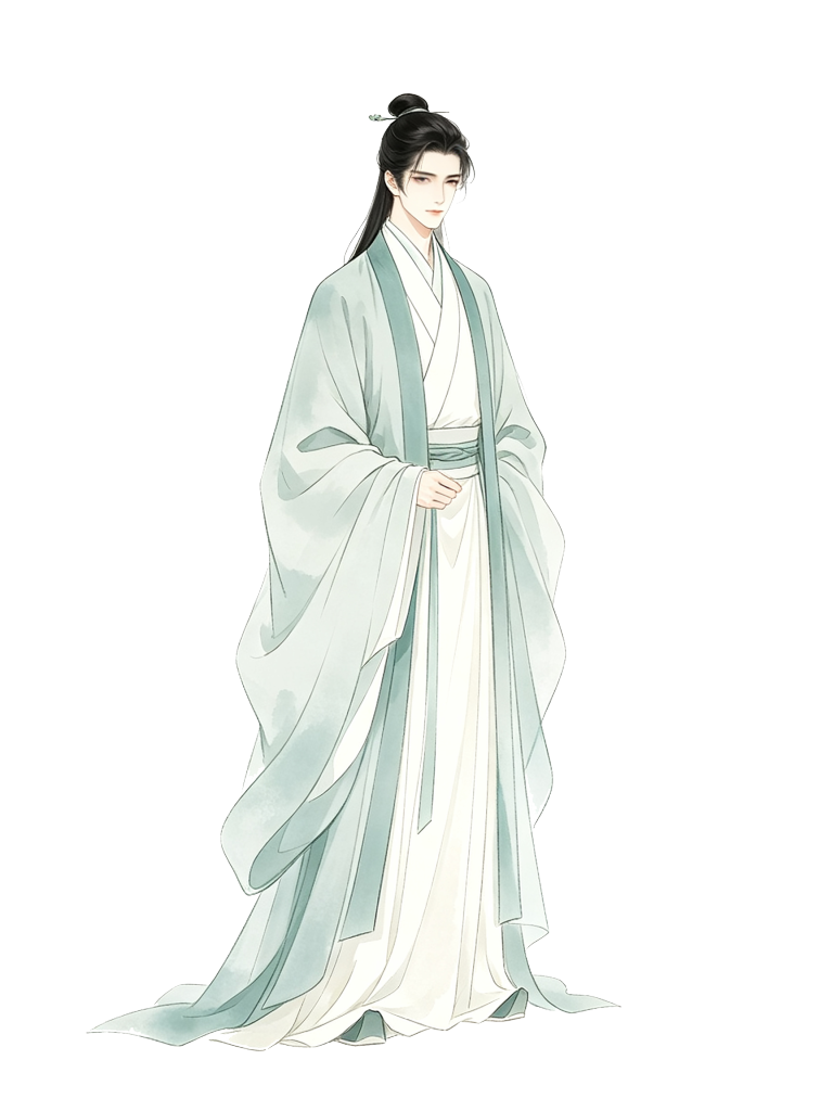 男性古装古风人物插画素材
