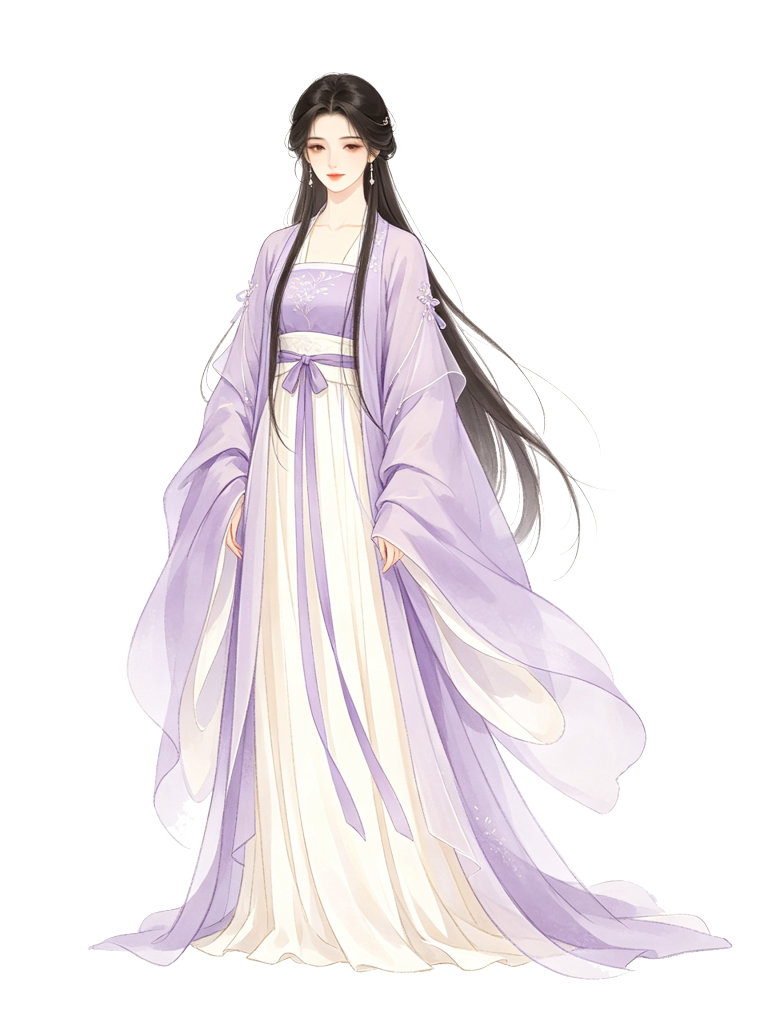 女性古装古风美女人物插画素材