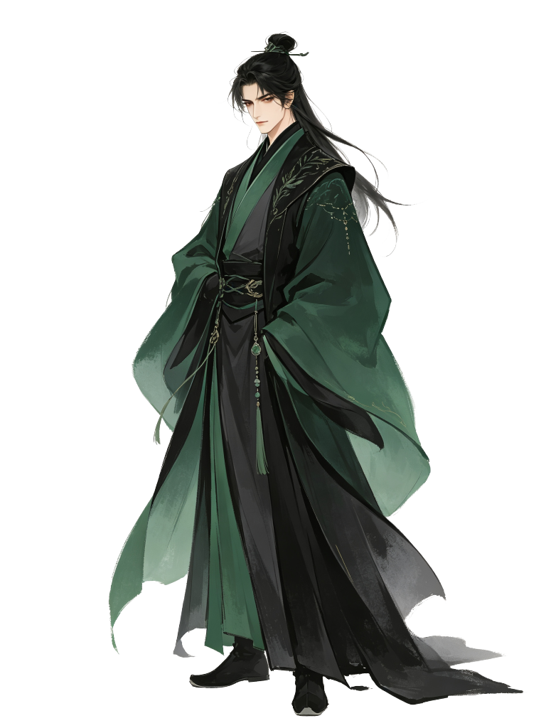 男性古装古风人物插画素材