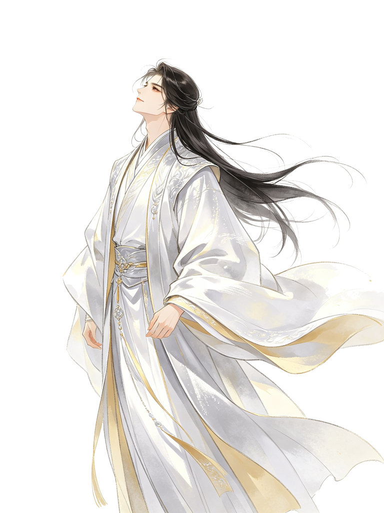 男性古装古风人物插画素材