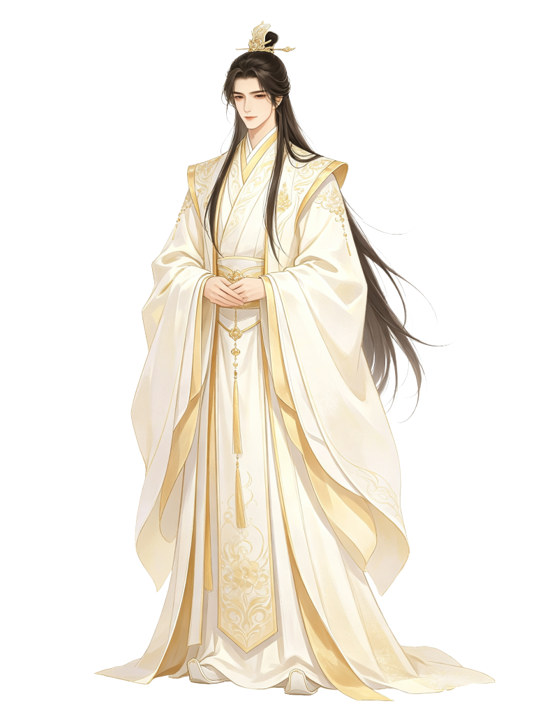 男性古装古风王爷帝王君王人物插画