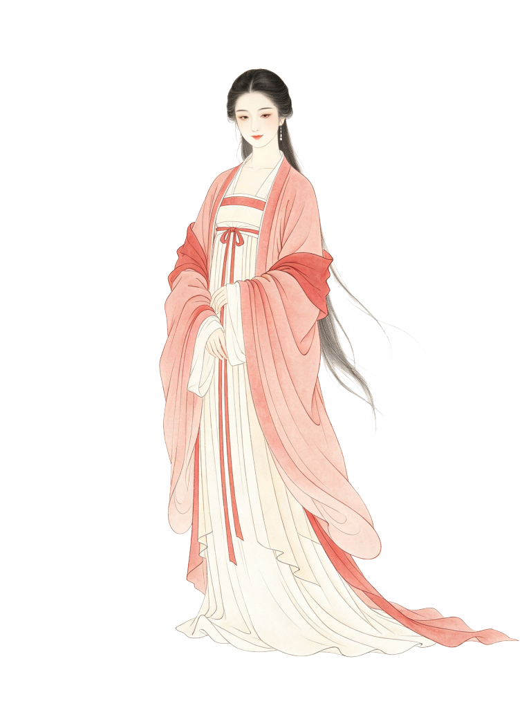 女性古装古风汉服人物插画