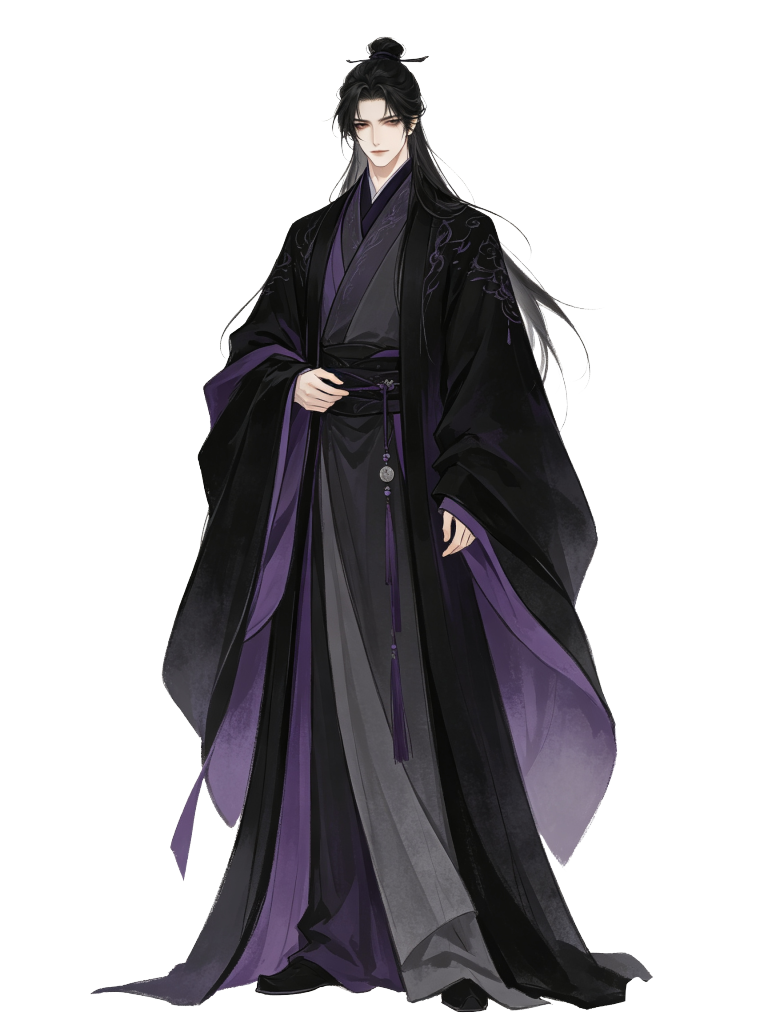 男性古装古风王爷帝王君王人物插画