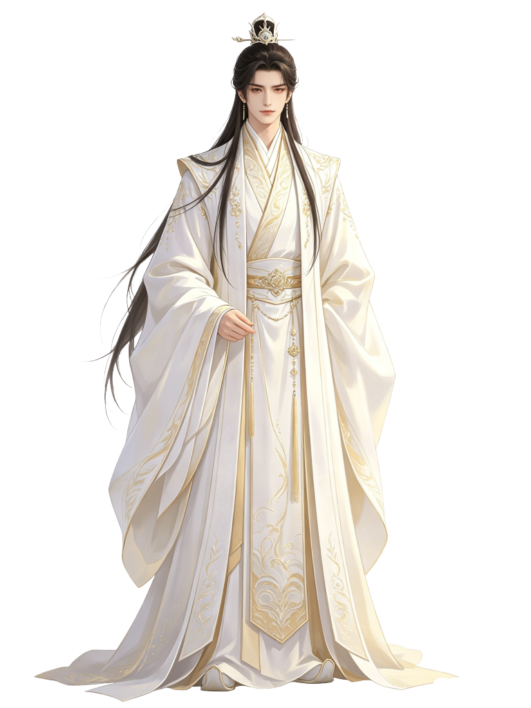 男性古装古风王爷帝王君王人物插画