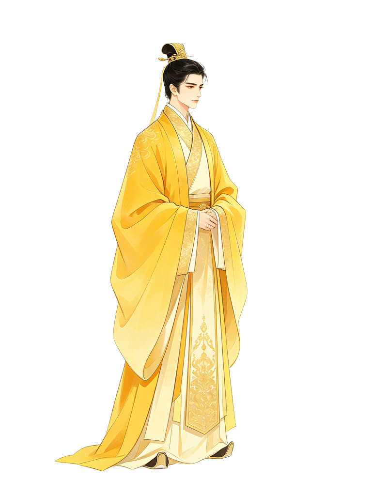 男性古装古风王爷帝王君王人物插画