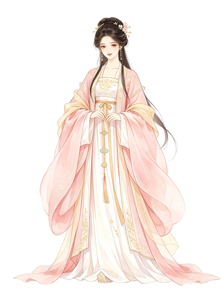 女性古装古风汉服人物插画