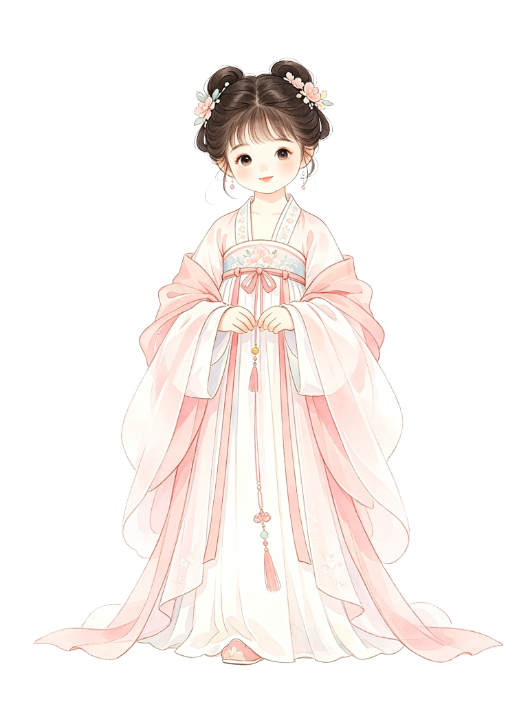女性古装古风汉服人物插画