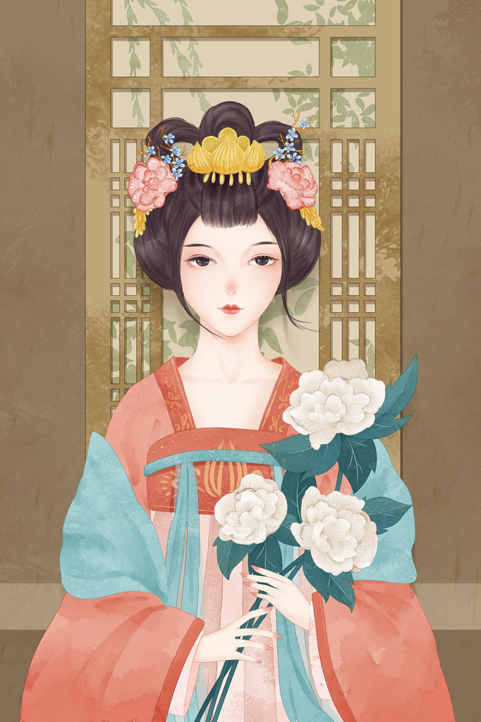 古代美女插画